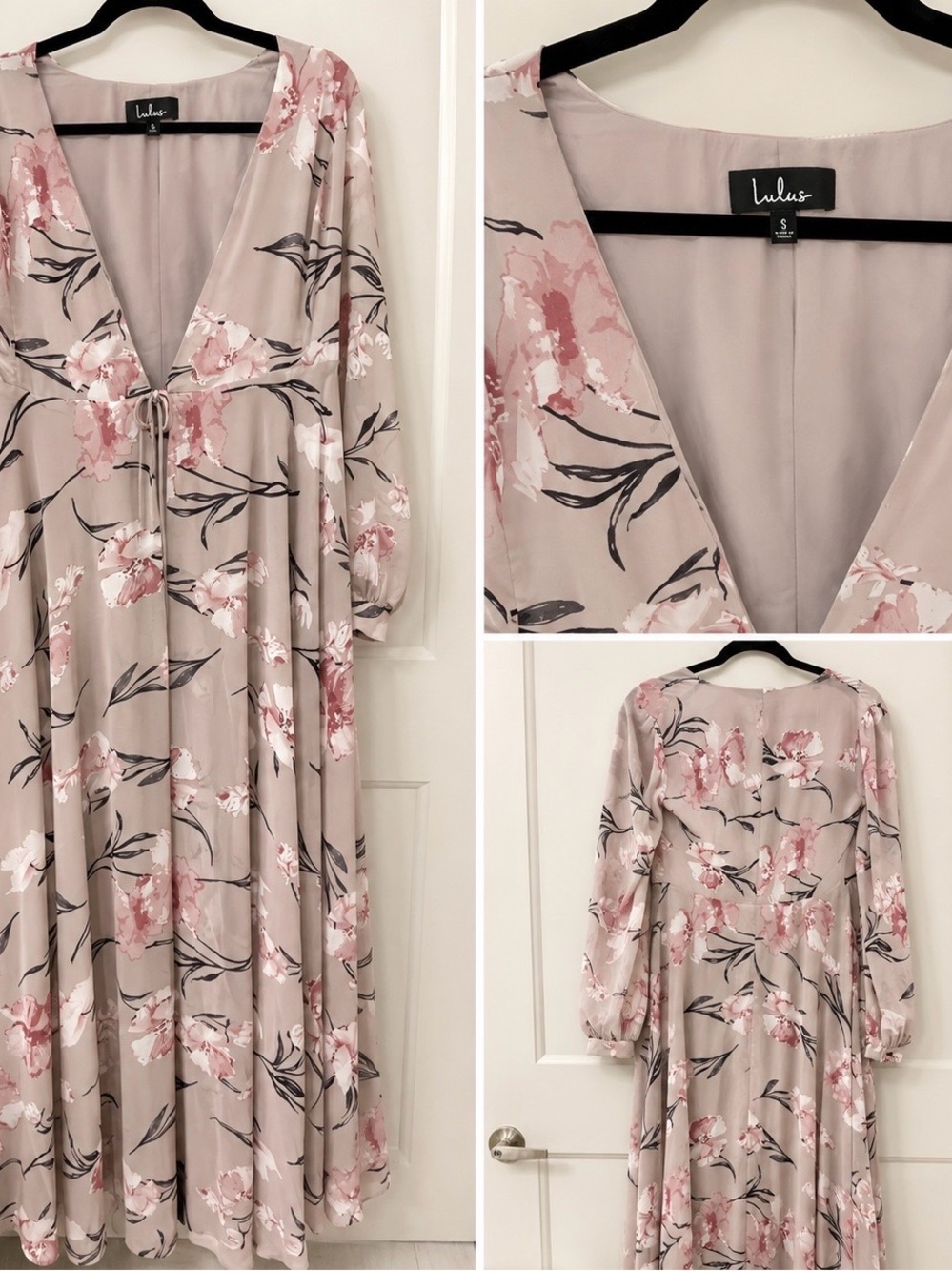 Lulu's Dusty Blush Floral Maxi Dress